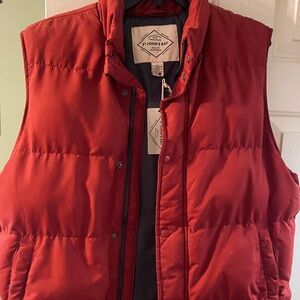 Brand New! St. John's Bay Red/burgundy Quilted Vest